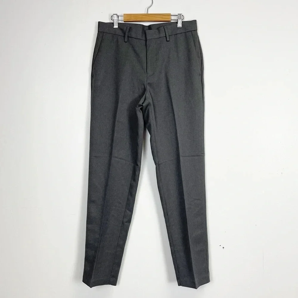 NEW Reaction Kenneth Cole Pants Mens 30x30 Gray Slacks Slim Fit Dress Pants NWT